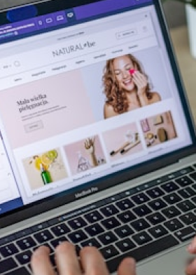 WooCommerce Store on laptop screen