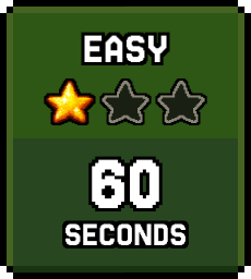 Easy Level 60 seconds timer limit
