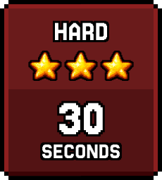 Hard Level 30 seconds timer limit