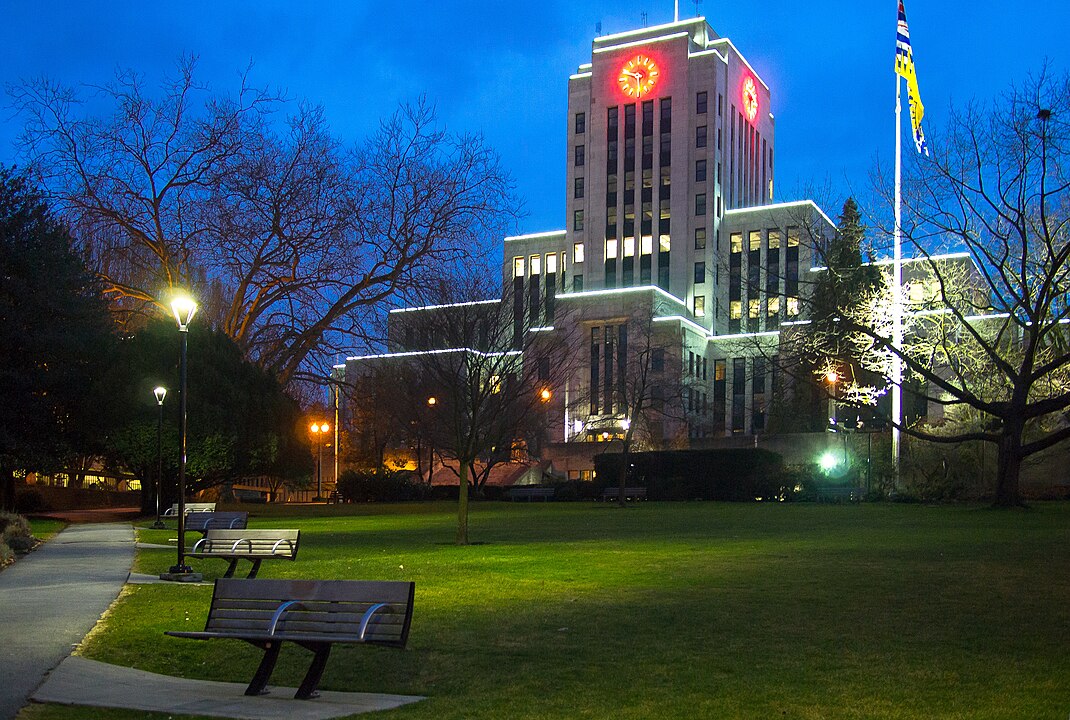 Vancouver City Hall's exterior